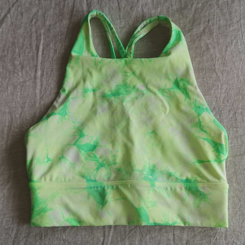 Lululemon shibori tie dye Energy longline high neck sports bra